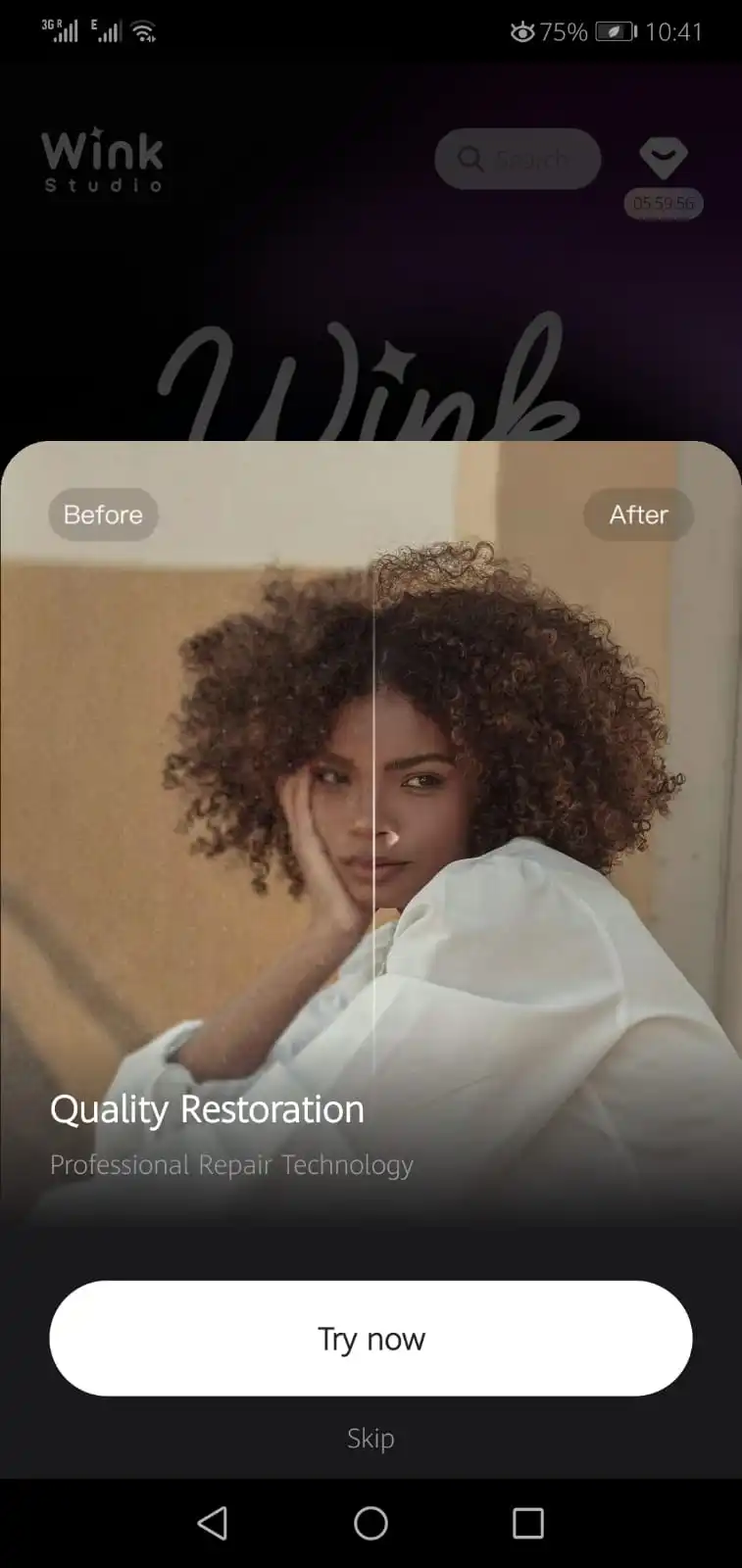 Screenshot of Wink China App